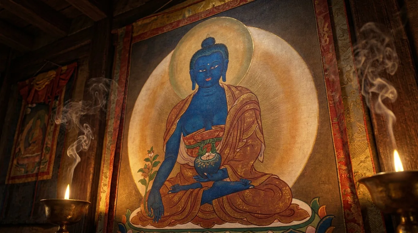 Medicine Buddha Thangka Healing Art