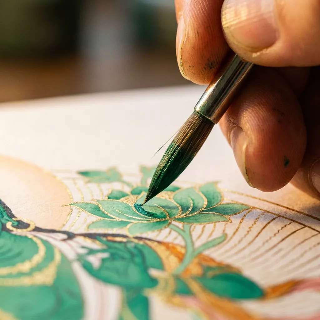 Painting the Green Lotus