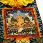 Yellow Jambhala Thangka Painting - Image 2