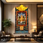 Yellow Jambhala Thangka Painting - Image 3