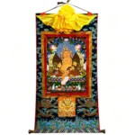 Yellow Jambhala Thangka Painting - Image 4