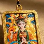Nine-Tailed Fox Thangka Pendant - Image 2