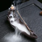 Lotus Leaf Backflow Incense Burner - Image 3