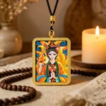 Nine-Tailed Fox Thangka Pendant - Image 4
