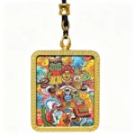 Yellow Jambhala Thangka Pendant