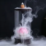 Pink Lotus Glass Backflow Incense Burner - Image 3