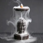 Buddha Head Glass Backflow Incense Burner - Image 3