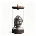 Buddha Head Glass Backflow Incense Burner - Image 4