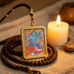 Green Tara Thangka Pendant - Image 4
