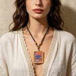 Six-Armed Mahakala Thangka Pendant - Image 3
