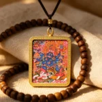 Six-Armed Mahakala Thangka Pendant - Image 4