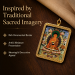 Tibetan Medicine Buddha Healing Pendant | Wearable Sacred Art Talisman - 图片 2